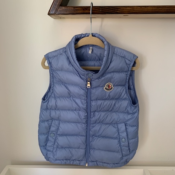 baby blue moncler gilet